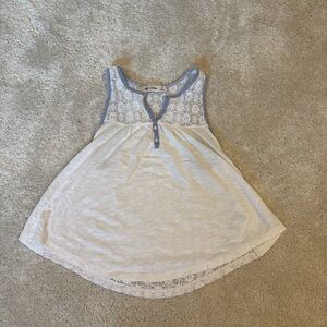Blue and White Kids Dress